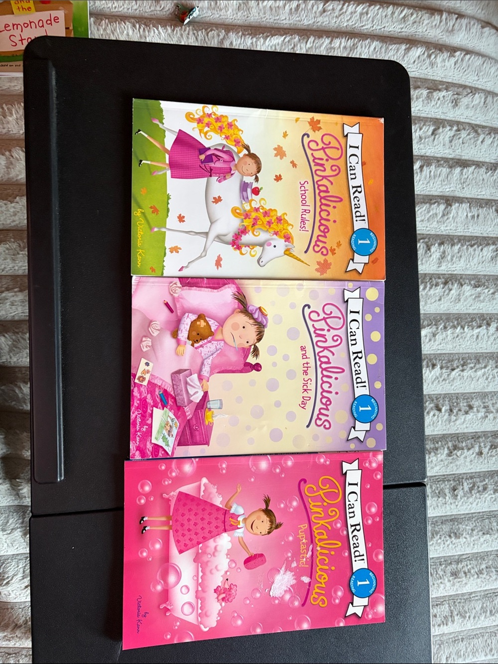 Pinkalicious Kids Book Set - Pink, Purple, Green Covers